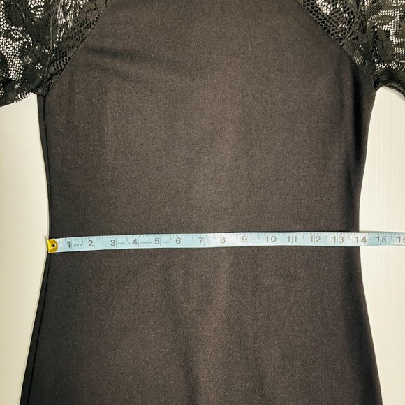 French Connection Short Black Long Sleeve Dress in Women's Size 10 - Picture 9 of 11
